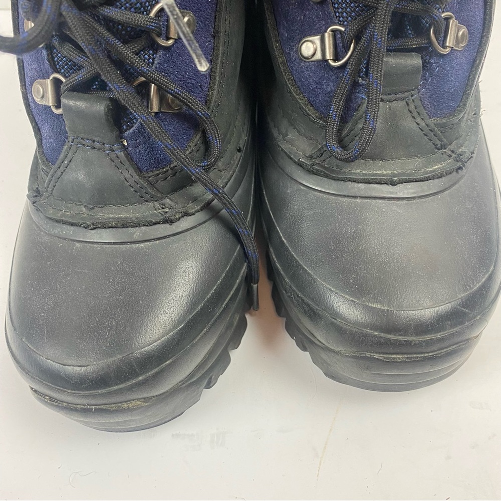 Land’s End Black Blue Waterproof Heavy-duty Lace-up Winter Snow Hiking Boots 6 - Picture 3 of 14
